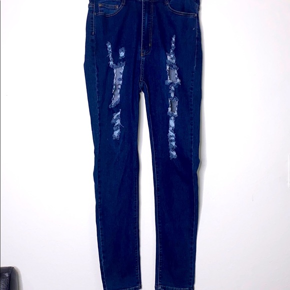 Fashion Nova Curve High Waisted Jeans - Picture 3 of 5